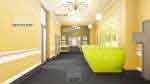 Therapeutic institute interiors - Corridor with the nursing room - Color Variation 3
